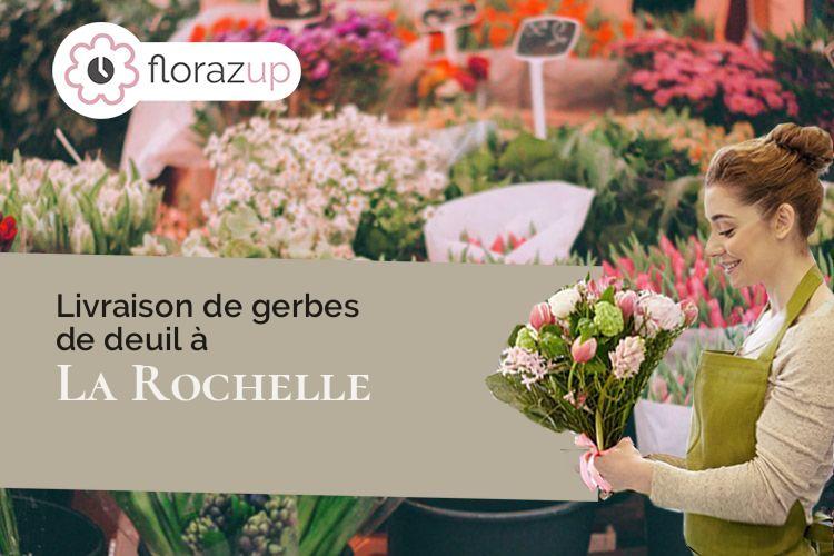 couronnes florales pour des funérailles à La Rochelle (Charente-Maritime/17000)