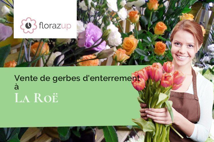 couronnes de fleurs pour des funérailles à La Roë (Mayenne/53350)
