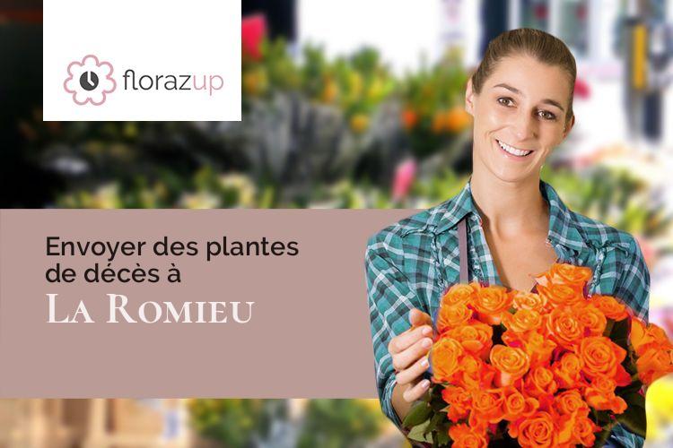 coeurs de fleurs pour des obsèques à La Romieu (Gers/32480)