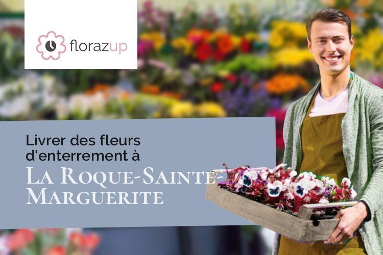 créations florales pour un deuil à La Roque-Sainte-Marguerite (Aveyron/12100)