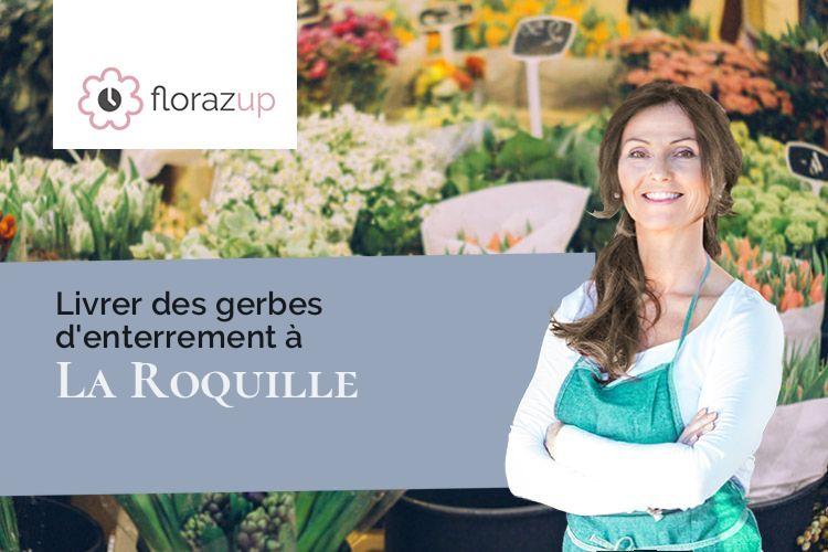 compositions de fleurs pour des obsèques à La Roquille (Gironde/33220)