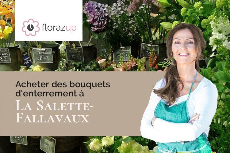 croix de fleurs pour un décès à La Salette-Fallavaux (Isère/38970)