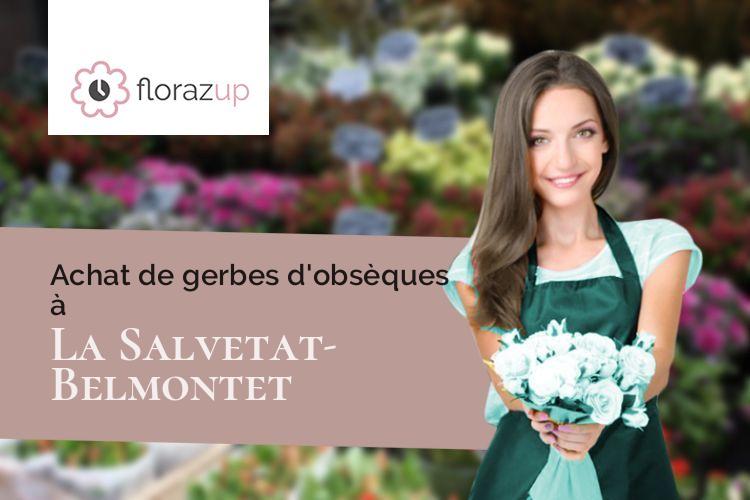 couronnes florales pour un enterrement à La Salvetat-Belmontet (Tarn-et-Garonne/82230)