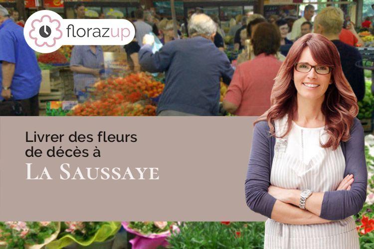 couronnes florales pour un enterrement à La Saussaye (Eure/27370)