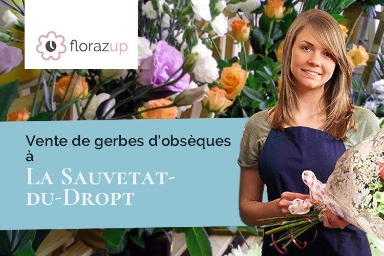 compositions de fleurs pour une crémation à La Sauvetat-du-Dropt (Lot-et-Garonne/47800)