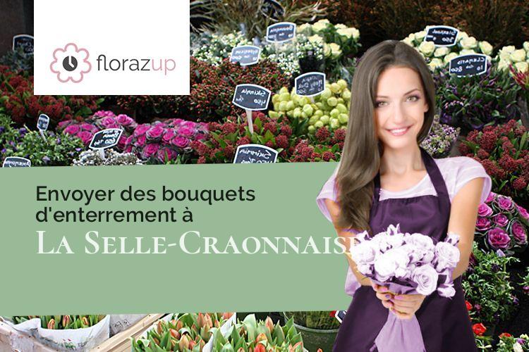 créations de fleurs pour des funérailles à La Selle-Craonnaise (Mayenne/53800)