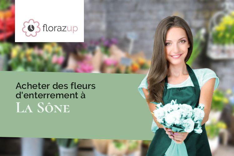 couronnes de fleurs pour un décès à La Sône (Isère/38840)