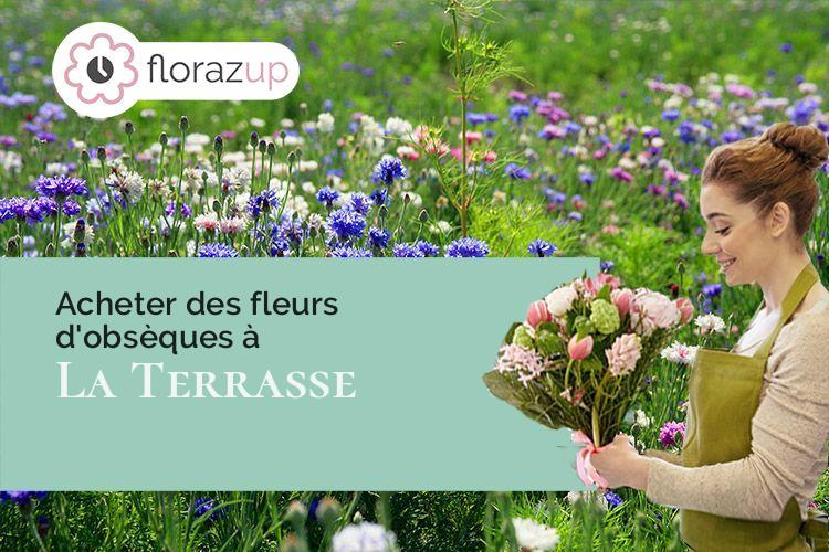 coeur de fleurs pour des obsèques à La Terrasse (Isère/38660)