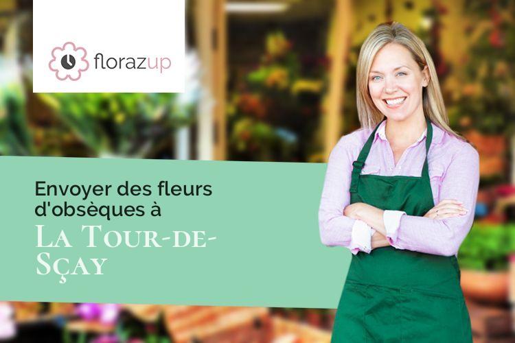 couronnes de fleurs pour une crémation à La Tour-de-Sçay (Doubs/25640)