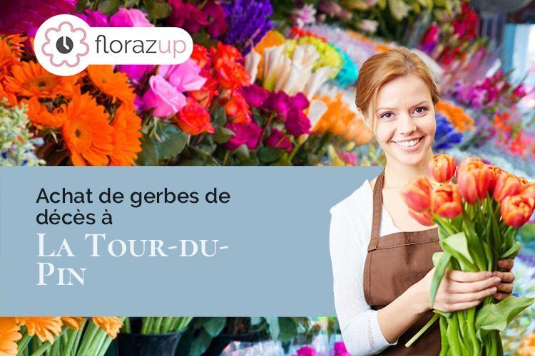 couronnes de fleurs pour une crémation à La Tour-du-Pin (Isère/38110)