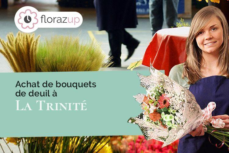 fleurs deuil pour un enterrement à La Trinité (Alpes-Maritimes/06340)