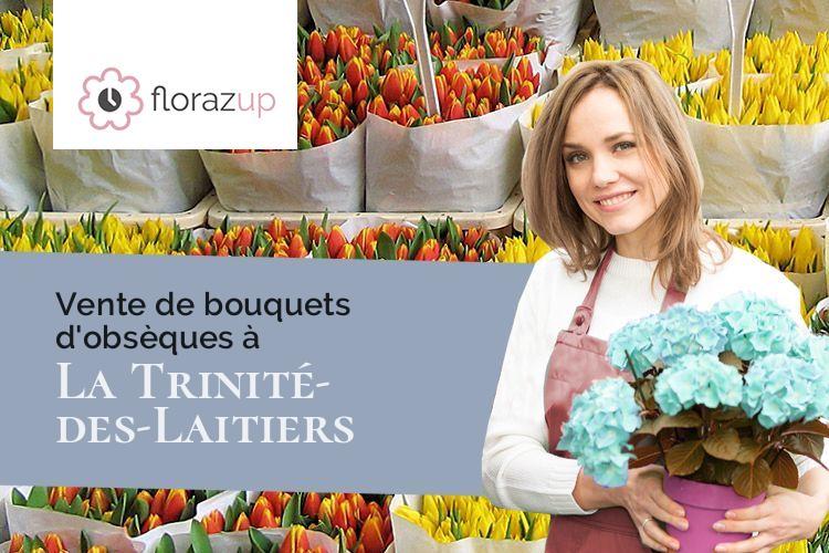 créations florales pour un décès à La Trinité-des-Laitiers (Orne/61230)