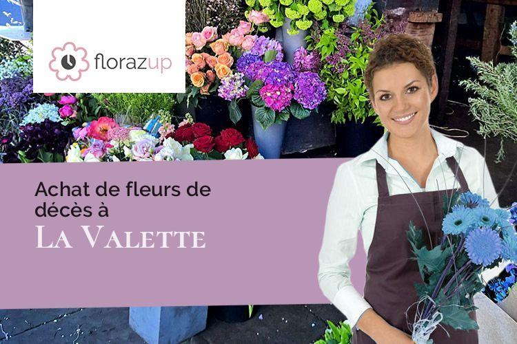 croix de fleurs pour un deuil à La Valette (Isère/38350)