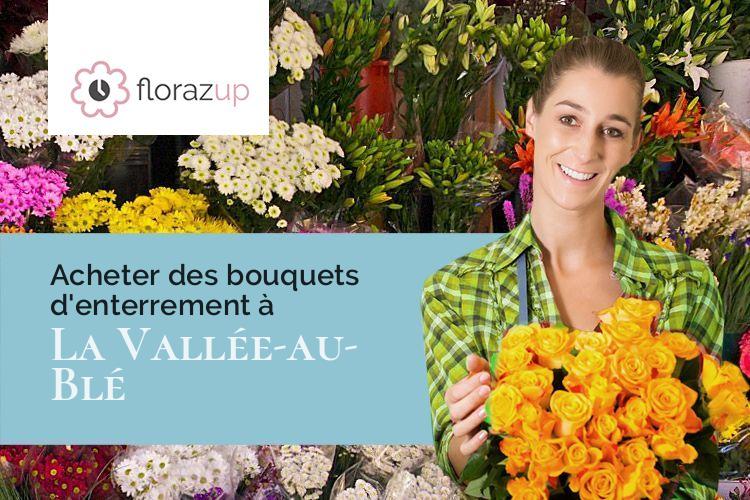 créations florales pour un enterrement à La Vallée-au-Blé (Aisne/02140)