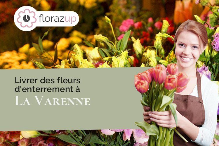 compositions de fleurs pour des funérailles à La Varenne (Maine-et-Loire/49270)