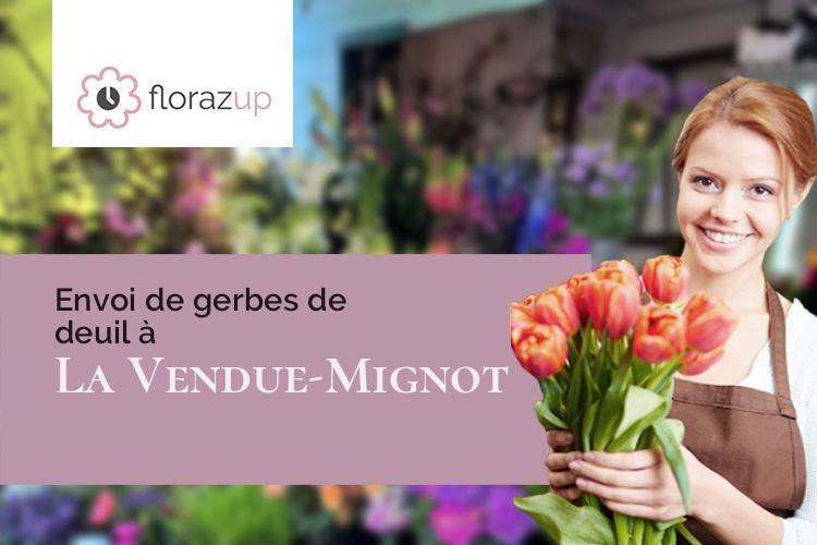 créations de fleurs pour un décès à La Vendue-Mignot (Aube/10800)