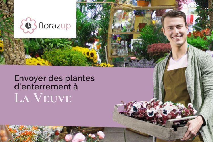 compositions de fleurs pour un enterrement à La Veuve (Marne/51520)