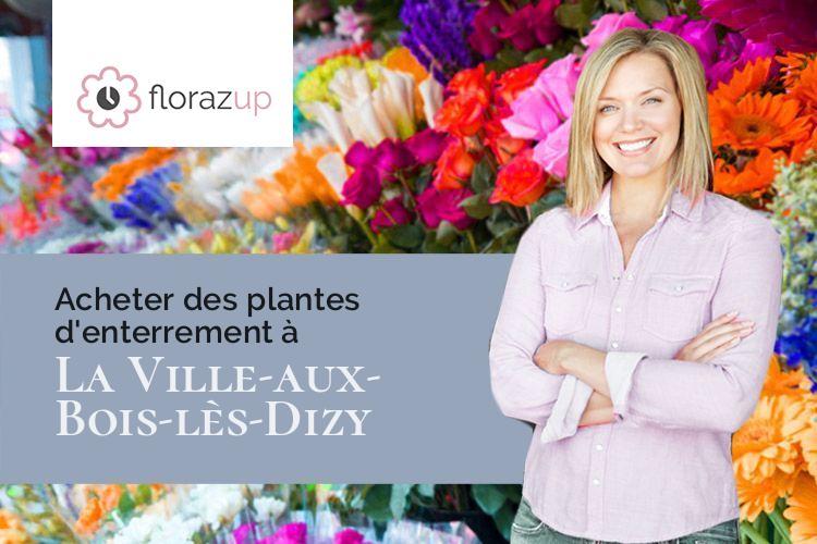 gerbes de fleurs pour un deuil à La Ville-aux-Bois-lès-Dizy (Aisne/02340)