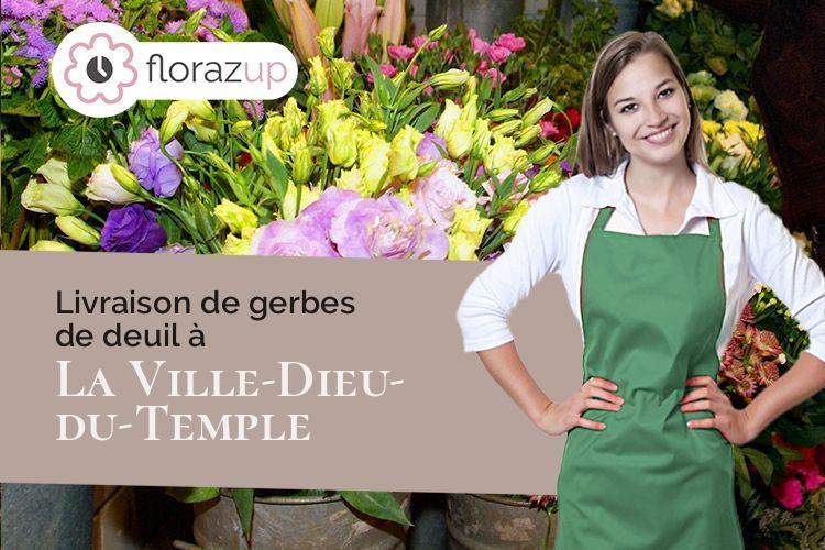 coeur de fleurs pour une crémation à La Ville-Dieu-du-Temple (Tarn-et-Garonne/82290)