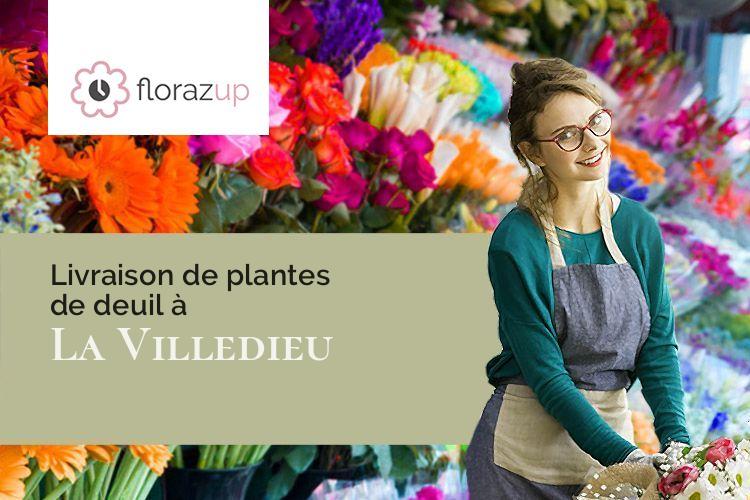 couronnes florales pour des funérailles à La Villedieu (Charente-Maritime/17470)