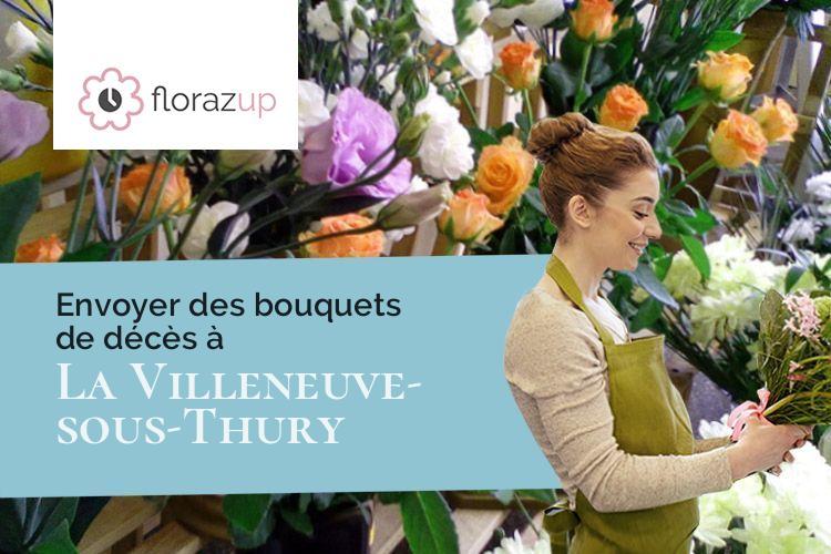 compositions de fleurs pour un deuil à La Villeneuve-sous-Thury (Oise/60890)