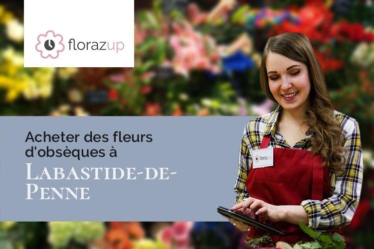 gerbes de fleurs pour un décès à Labastide-de-Penne (Tarn-et-Garonne/82240)