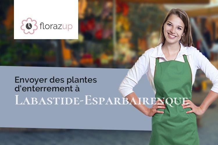 couronnes florales pour des obsèques à Labastide-Esparbairenque (Aude/11380)