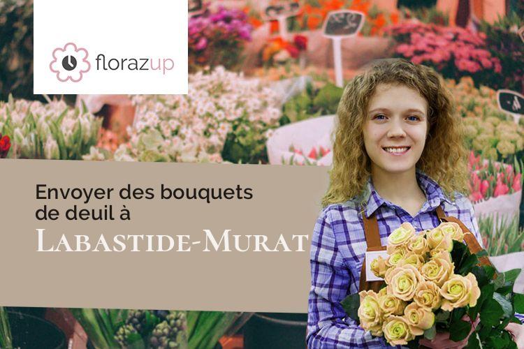 fleurs deuil pour une crémation à Labastide-Murat (Lot/46240)