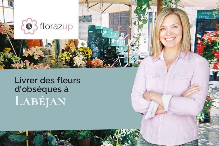 coeurs de fleurs pour un décès à Labéjan (Gers/32300)