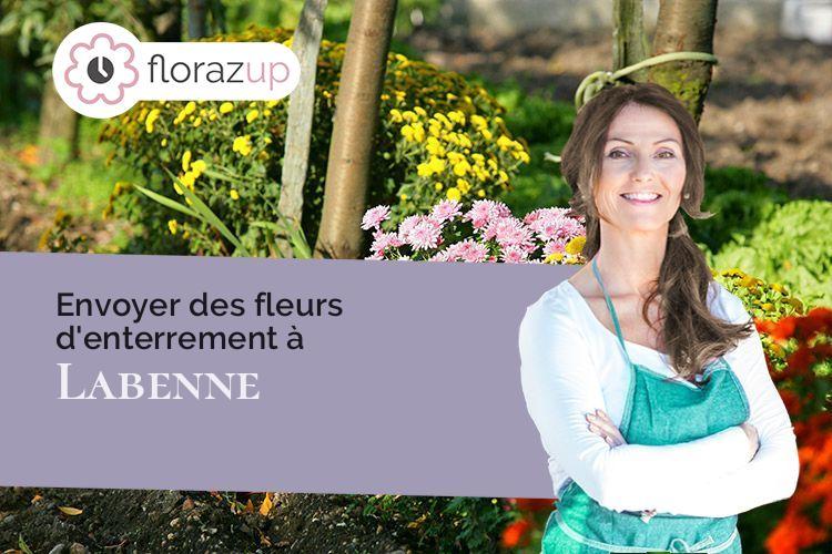 gerbes de fleurs pour des obsèques à Labenne (Landes/40530)