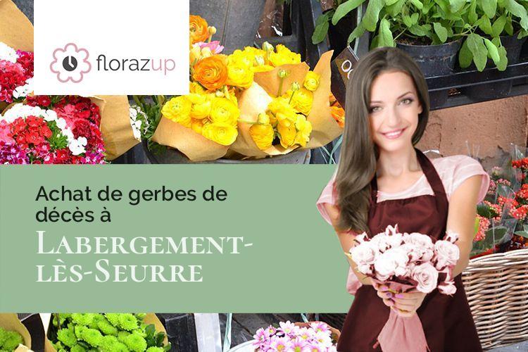coeurs de fleurs pour des obsèques à Labergement-lès-Seurre (Côte-d'Or/21820)
