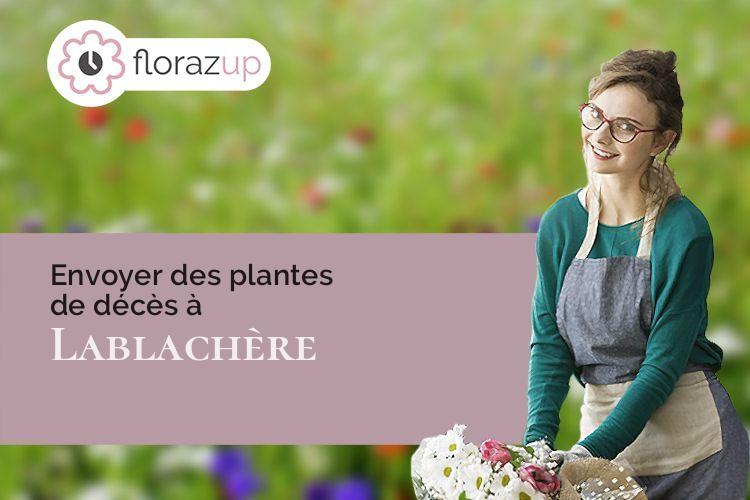 couronnes florales pour un enterrement à Lablachère (Ardèche/07230)