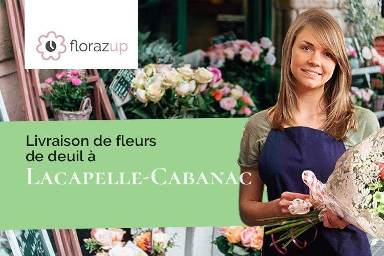 gerbes de fleurs pour un enterrement à Lacapelle-Cabanac (Lot/46700)