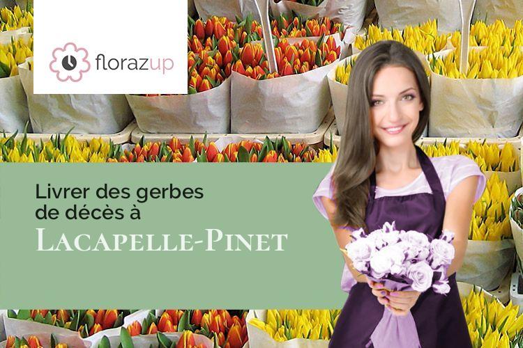 gerbes de fleurs pour un enterrement à Lacapelle-Pinet (Tarn/81340)