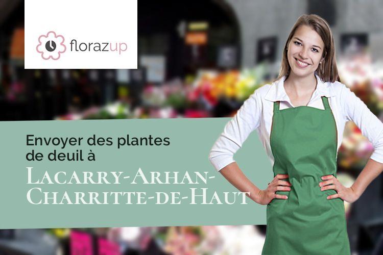 coeurs de fleurs pour des funérailles à Lacarry-Arhan-Charritte-de-Haut (Pyrénées-Atlantiques/64470)
