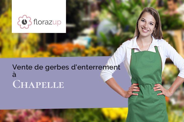 gerbes de fleurs pour des funérailles à Chapelle (Somme/80290)