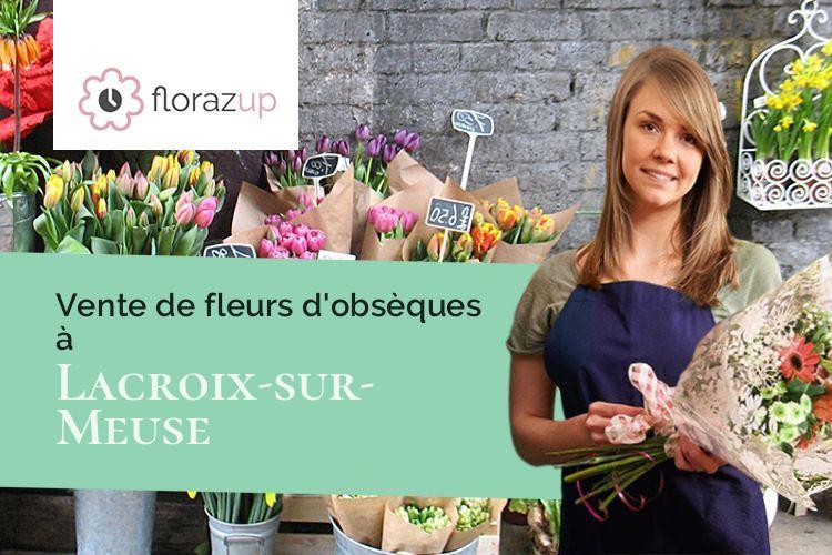 coupes de fleurs pour un enterrement à Lacroix-sur-Meuse (Meuse/55300)