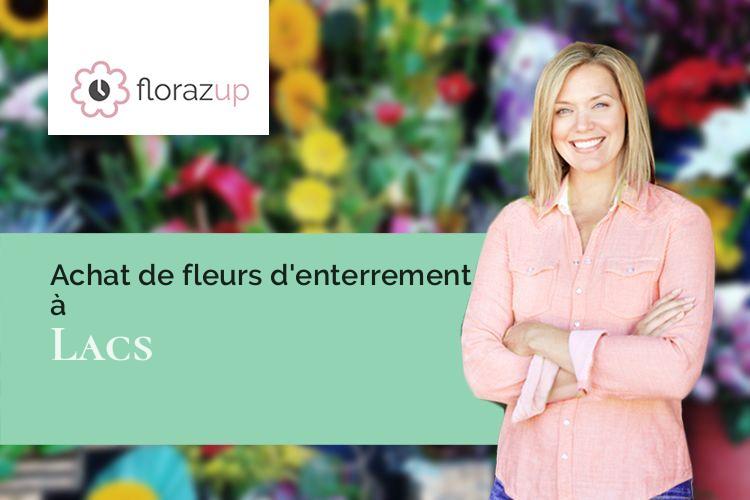 coeurs de fleurs pour un décès à Lacs (Indre/36400)