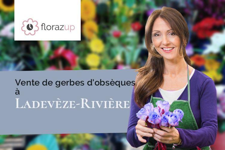 gerbes de fleurs pour des funérailles à Ladevèze-Rivière (Gers/32230)