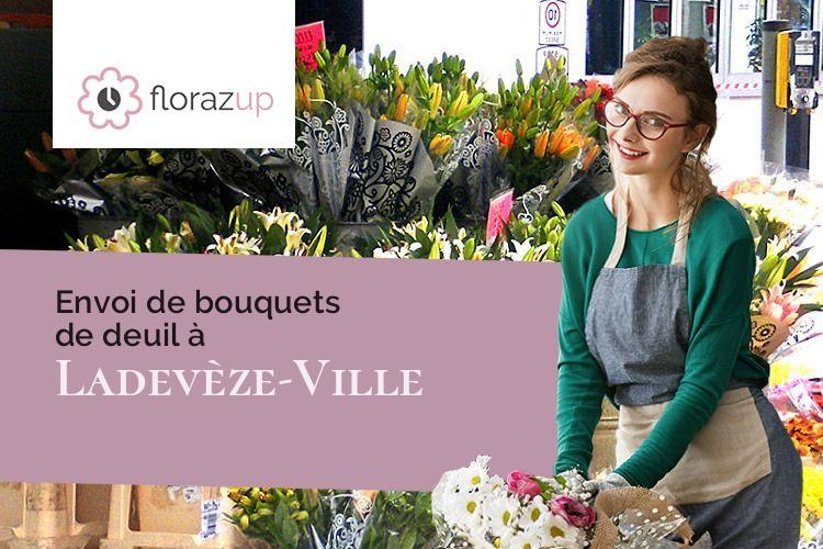 compositions de fleurs pour des funérailles à Ladevèze-Ville (Gers/32230)
