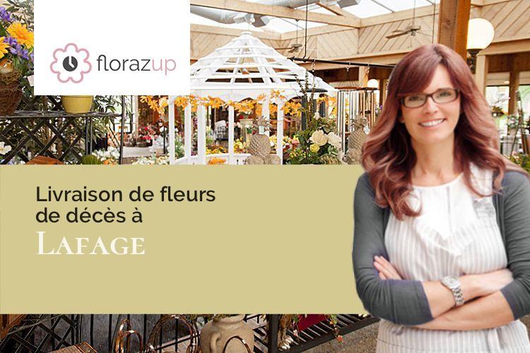 compositions florales pour une crémation à Lafage (Aude/11420)
