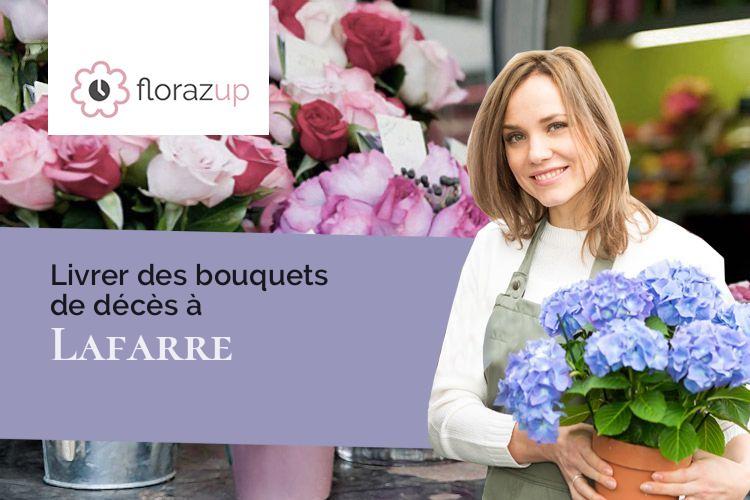 bouquets de fleurs pour des funérailles à Lafarre (Haute-Loire/43490)