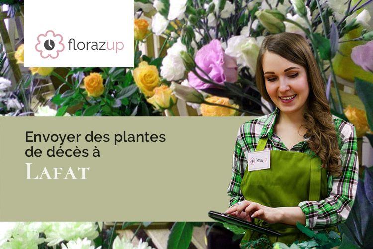 croix de fleurs pour une crémation à Lafat (Creuse/23800)
