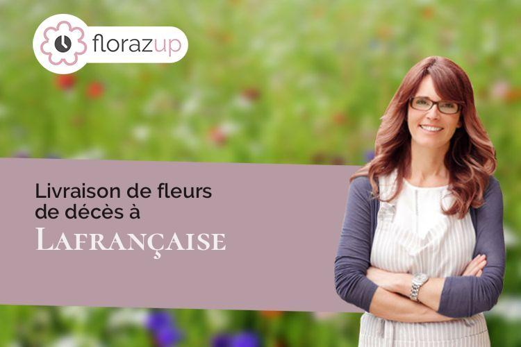couronnes de fleurs pour un décès à Lafrançaise (Tarn-et-Garonne/82130)