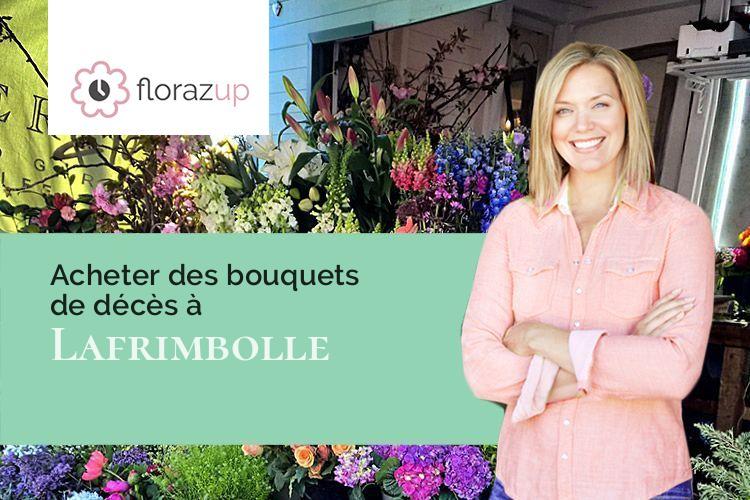 couronnes de fleurs pour un enterrement à Lafrimbolle (Moselle/57560)