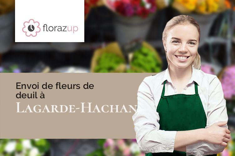 créations de fleurs pour un deuil à Lagarde-Hachan (Gers/32300)