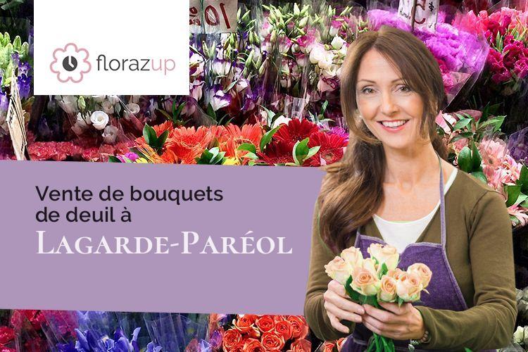compositions florales pour un décès à Lagarde-Paréol (Vaucluse/84290)