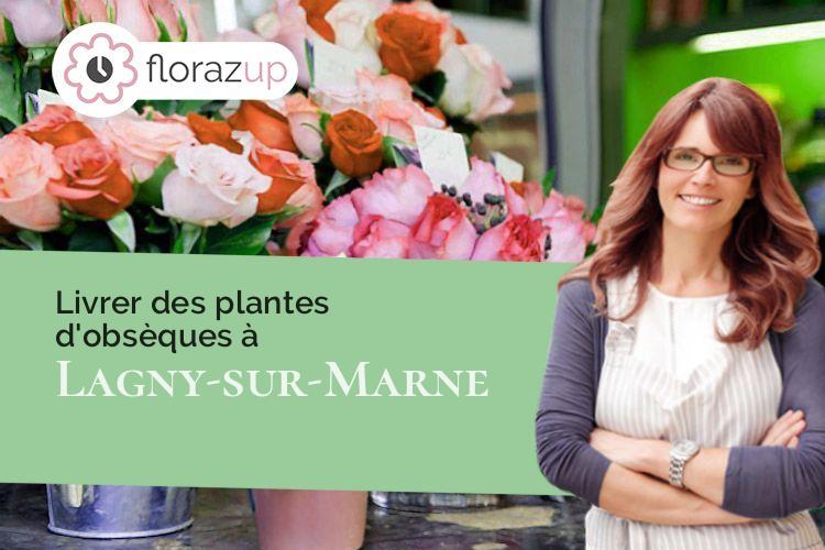bouquets de fleurs pour un deuil à Lagny-sur-Marne (Seine-et-Marne/77400)