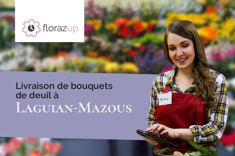 couronnes florales pour une crémation à Laguian-Mazous (Gers/32170)