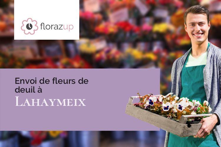 couronnes de fleurs pour un décès à Lahaymeix (Meuse/55260)